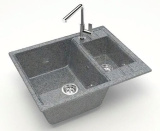 Кух.мойка Granit MARRBAXX глянц Жаклин Z190 Q8 (темно-серая)